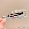 Presilhas de Cabelo Coloridas de Bolinhas para Crianças, Presilhas de Couro Prata para Meninas, Mini Presilhas Laterais para Franja, Grampos Doces para Meninas