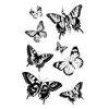 Artículo Popular Transfronterizo: Pegatinas de Tatuaje 3D Mariposa Floral Enredadera Clavícula Brazo Estilo Ins Personalizado Chica Picante En Stock