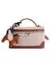 Bolsa Caixa de Pônei Patchwork Estilo Coreano Tendência com Design de Luxo, Bolsa Quadrada Pequena de Nicho, Versátil para o Trabalho e Uso Diário, Bolsa Transversal