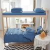 Venta al por mayor simple dormitorio estudiantil cama funda de edredón de seis piezas sábana edredón unidad dormitorio del personal ropa de cama juego de tres piezas