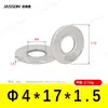 Arandelas Planas de Acero Inoxidable 304 M1.6~M7 Estándar Alemán Din125 Venta Directa de Fábrica en Stock Arandelas Planas Antióxido