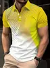 Camisa Polo Casual de Negócios Masculina Europeia e Americana da Moda Verão Transfronteiriça Camisa Polo Masculina de Manga Curta Nova Amazon
