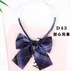 Cuello JK Lazo a Cuadros Uniforme para Foto de Graduación Estilo Universitario Japonés para Mujer Mariposa Decorativa Falda a Cuadros Mismo Cuadro Pequeño