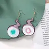 Comercio Exterior Más Vendido Creativo Acrílico Animación Periférico Joyería Versátil Accesible Lujo Exquisito Círculo Pendientes Sencillo