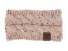 Faixa de Cabeça de Tricô Estilo Europeu e Americano para Outono e Inverno com Fio Acrílico Pontilhado Variado, Acessório de Cabelo Feminino em 21 Cores