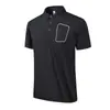 Polo Transpirable de Manga Corta con Tacto Frío de Seda de Hielo Nuevo Modelo 2026 Verano Unisex Protección Solar Camisa Superior con Media Cremallera