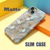 Lista de Carcasas de Teléfono de Comercio Exterior: Funda Dura Floral Iridiscente de Nácar para iPhone 17, Cubierta Protectora con Agujero Grande para Apple 18Pm