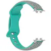 Adequado para Pulseira Huawei 11 Estampa de Leopardo Gravada a Laser Pulseira de Silicone Duas Cores Pulseira de Reposição para Huawei Band 8/9/10 12mm