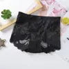 Ropa interior sexy de encaje sin costuras de cintura media popular para tallas grandes de mujer, de algodón, transparente, bragas para mujer, comercio exterior