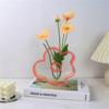 Jarrón Acrílico Personalizado Escandinavo Moderno Minimalista Sala de Estar Arreglo Floral Jarrón de Flores Secas Adornos Creativos de Escritorio Artesanías