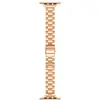 Adequado para Pulseira de Relógio Apple Watch S8 Ultra Moda Pequenas Três Contas Pulseira de Aço Inoxidável