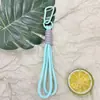 Chaveiro Colorido Cordão Mosquetão Trançado Boneco Corda de Mão Boneco de Pelúcia Acessórios para Bonecas Corda de Fita