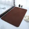 Alfombrilla de piso absorbente antideslizante para baño, alfombrilla para pies, felpudo para entrada, de color liso, coralina, para el hogar, transfronteriza de Amazon