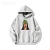 Suéter AliExpress outono e inverno transfronteiriço europeu e americano novo com letras estampa de moda com capuz forrado de fleece suéter de casal masculino e feminino