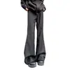 Pantalones de Traje Lisos Caídos Otoño 2026 para Hombre Estilo Retro Americano Modernos Simples Sin Planchar Tacto de Alta Gama Ligeramente Acampanados Largos