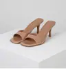 Sandalias de Tacón Alto de Charol para Mujer 2023 Verano Nuevo Estilo Británico Punta Cuadrada Stiletto para Exterior Talla Grande Zapatillas de Mujer