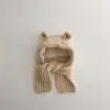 Chapéus e cachecóis de outono Sul para crianças, novos estilos de inverno, fofos e quentes, para meninos e meninas, chapéus de lã no atacado.