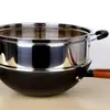 Cesta Vaporera de Bambú y Acero Inoxidable Elevada y Engrosada, Bandeja Vaporera de Bambú, Olla Vaporera, Sartén, Cesta Vaporera de Bambú para el Hogar, Bandeja Vaporera, Rejilla Vaporera, Cesta Vaporera