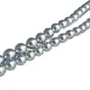Cuentas de perlas de cristal Shijia, cuentas redondas de vidrio, accesorios para collares y pulseras, lote mixto de cuentas sueltas en stock, accesorios para ropa
