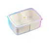 Caja de plástico de grado alimenticio con múltiples compartimentos para escurrir y almacenar, caja de almacenamiento para porcionar y sellar frutas, verduras y carnes frescas de cocina