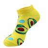 Calcetines Cortos para Hombre, Estilo Delgado de Primavera y Verano, Calcetines Divertidos de Frutas para Exportación Transfronteriza, Calcetines de Algodón Transpirables de Moda Europea y Americana