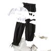 Conjunto de Duas Peças para Mulheres 2021 Novo Estilo Coreano Simples e Versátil Estilo Hyun-Ah Top Cordão Cintura Elástica Calça Casual Chique