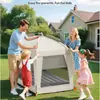 Cama de tienda inflable para niños, a prueba de mosquitos para interiores, portátil, plegable, cama de tienda de dormir para bebés, cama de juegos multifuncional, venta al por mayor