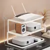 Estante de Colocación para Router para Uso Doméstico, Estante de Almacenamiento Multicapa para Decodificador de TV para Escritorio de Sala de Estar, Estante de Refrigeración para Módem Óptico con Diseño Hueco