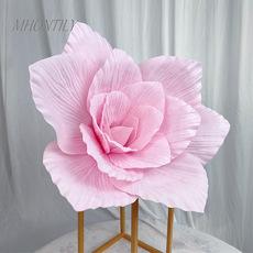 Grande flor de PE espuma flor artificial grande flor artificial fundo decoração de janela flor de PE suprimentos de decoração de casamento