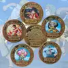 Moneda Conmemorativa One Piece Medalla Conmemorativa Rey Marino Animación Popular Alrededor de Mano Regalo de Cumpleaños Colección de Monedas Regalo