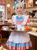 Doce e Super Fofo Traje de Empregada Rosa Estilo Japonês Diário Fofo Lolita Roupas Femininas Traje Lolita Vestido Mordomo