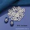 Corona de Navidad Joyería para Uñas Lazo de Perla Uñas Metálicas Decoración de Uñas Portátil Joyería de Diamantes para Uñas Aleación Pedrería