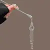 Pasador de estilo étnico, pasador de plata con borla de Miaojiang, patrimonio cultural inmaterial, pasador de campana de palacio de mariposa de estilo antiguo, accesorio para el cabello