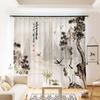 Cortina Estilo Chino para Toda la Casa Nuevo Estilo Zen Chino Estilo Zen Paisaje de Grullas País de las Maravillas Sala de Estar Dormitorio Pantalla de Ventana para Sombreado