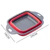 Cuenco Retráctil Ajustable para Lavar Verduras de Cocina Transfronterizo Cesta para Verduras Amoy Cesta Plegable Redonda de Silicona con Drenaje en stock Juego de Colador