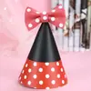 Bonito Sombrero de Cumpleaños Bola de Felpa Bola Brillante Fiesta Bebé Niños Adulto Suministros para Disfraz Sombrero de Cumpleaños Decoración de Pastel