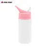Botella de Agua de Transferencia Térmica Portátil para Exteriores Botella de Agua para Coche Ciclismo Exportación Deportiva Boca de Águila Botella de Agua con Popote Impresión de Patrón de Logo