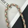 Corda trançada personalizada de 8mm 150cm corda única 97 cores em estoque Corda de poliéster para DIY feita à mão Cordão anti-perda resistente ao desgaste