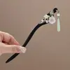 Pasador de Pelo con Borla Floral Fresco y Elegante, Nuevo Pasador Diario Estilo Chino, Pasador de Tocados de Ajedrez y Cartas Estilo Chino Dinastía Han