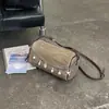 Nova bolsa de ombro estilo coreano ins, simples e única, bolsa de axila fashion, moderna para o trabalho e deslocamento, bolsa cilíndrica casual e estilosa