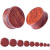 Transfronterizo redondo madera de rama roja ácida oreja de madera expansión sin pintura en aerosol pulido manual puro joyería saludable para perforación cartílago