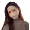 Mascarilla de Protección Solar para Mujer, Anti-UV, para Ciclismo y Conducir en Verano, Mascarilla Facial de Seda Helada, Mascarilla de Protección Solar de Cara Completa