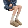 Novas Chinelos Meio Aberto Casuais com Solado Grosso e Bico Fechado para Mulheres Primavera Verão 2026, Chinelos Fofos Estilo Birkenstock para Uso Externo, Chinelos Preguiçosos