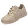 Zapatos Deportivos Casuales Estilo Nuevo 2026, Zapatos para Mujer con Cordones y Punta Redonda, Tacón Medio de Suela Gruesa Estilo Diario, Zapatos Casuales de Corte Profundo para Mujeres de Mediana Edad