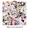50 Pegatinas Locas de Conejo Rabbids Emoji Divertido Pack Pegatinas Decorativas Impermeables Animación de Juego de Moda
