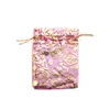 Bolsa de hilo color rosa bronceado empaque de regalo bolsa para joyería organza bolsillo para dulces de boda al por mayor bolsa con cordón