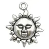 Accesorios de Joyería Vintage de Aleación Sol Luna Estrella DIY Collar Pulsera Colgante Plata de Tíbet Colgante Pequeño Transfronterizo