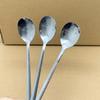 Cuchara de Acero Inoxidable con Textura Martillada Creativa, Cuchara Estilo Coreano, Alto Valor Estético, Adecuada para Cocina Casera, Comer, Beber Sopa, Cuchara de Restaurante, Cuchara para Sopa