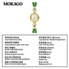 El Brazalete de Reloj para Mujer Más Vendido de Mokago, Estilo de Lujo Ligero con Nácar, Alto Valor Estético, Esfera Redonda Pequeña, Reloj de Cuarzo Compacto