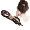 Presilha de Cabelo Torcida com Contas Redondas Elegante para Mulheres 2026 Novo Modelo Grampo de Cabelo de Alta Qualidade Presilha de Tubarão para a Parte de Trás da Cabeça Acessório de Cabelo